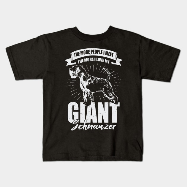 Giant Schnauzer Animal Dog Lover Gift Kids T-Shirt by Dolde08